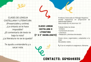 CLASES DE LENGUA CASTELLANA Y LITERATURA