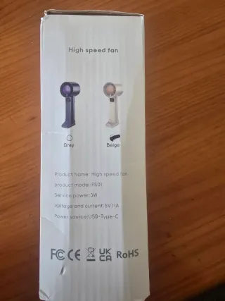 Mini ventilador portátil alta velocidad