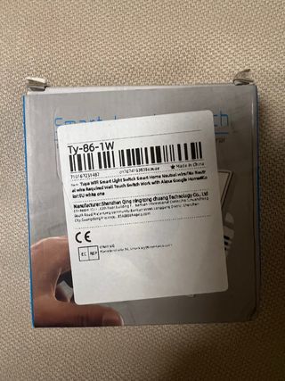 Interruptor táctil WiFi doble neutro Smart Switch