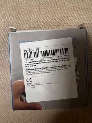 Interruptor táctil WiFi doble neutro Smart Switch