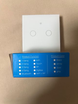 Interruptor táctil WiFi doble neutro Smart Switch