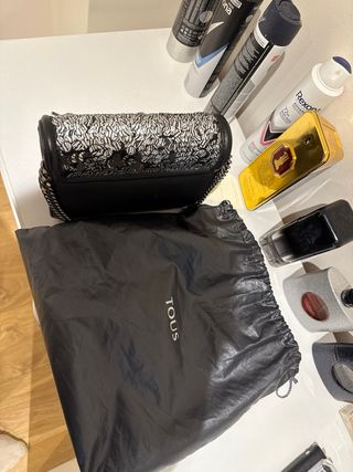 Bolso Tous Negro y Plateado