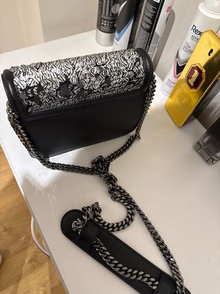 Bolso Tous Negro y Plateado
