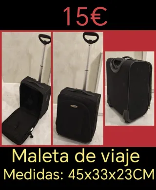 Maleta de cabina negra Benzi 45x33x23cm