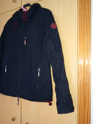 Abrigo impermeable Prozis negro mujer