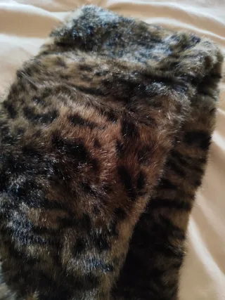 Sciarpa maculata ecopelliccia