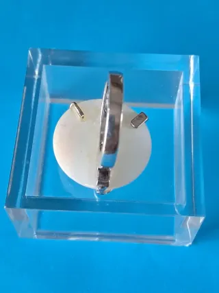 Anillo Djoüs Plata Ley Cuarzo Facetado.