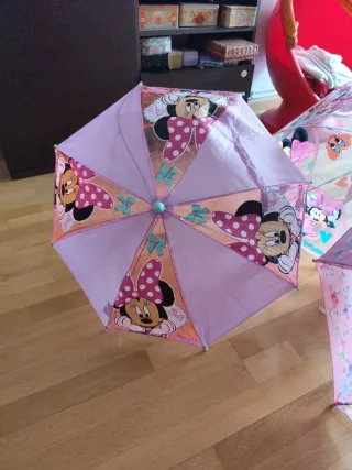 Paraguas infantil Minnie y Sofía