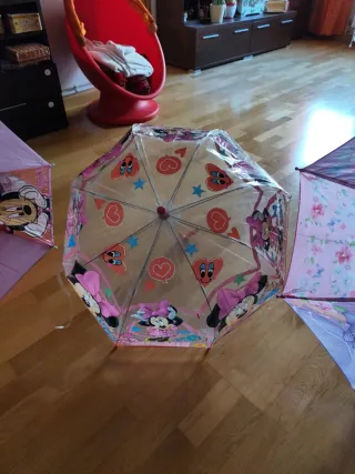 Paraguas infantil Minnie y Sofía