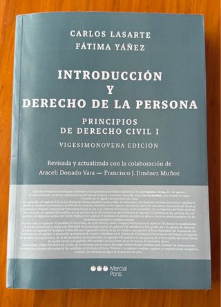 UNED. Principios de Derecho civil. Tomo I