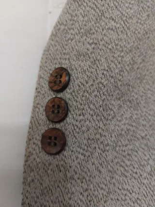 Chaqueta de traje hombre beige/marrón