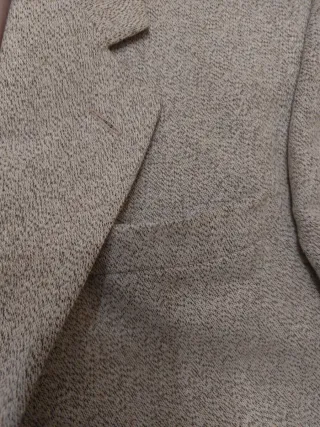 Chaqueta de traje hombre beige/marrón