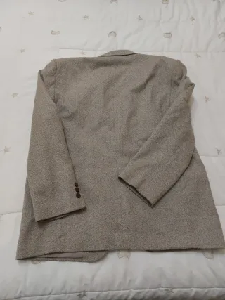 Chaqueta de traje hombre beige/marrón