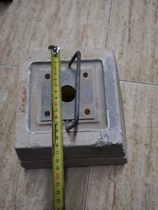 Base hormigón sombrilla con asa