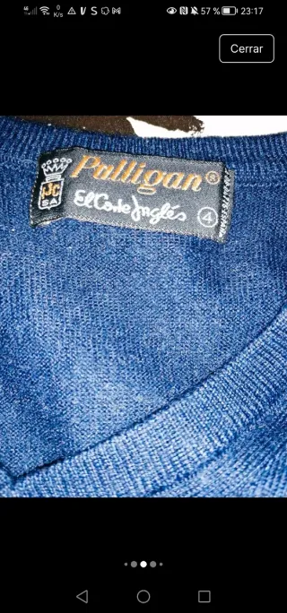 Chaqueta deportiva azul y azul marino