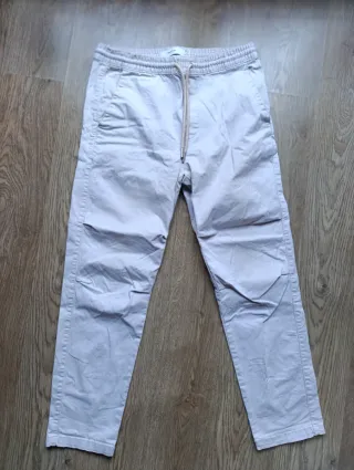Pantalón chino casual beige Talla M