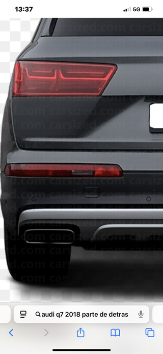 Piloto Paragolpes trasero de Audi Q7 2018