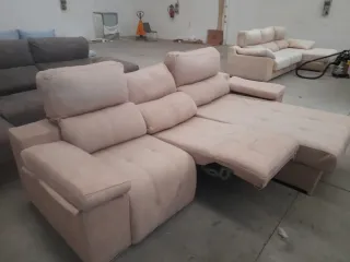 Sofá Chaiselongue Eléctrico Relax Beige