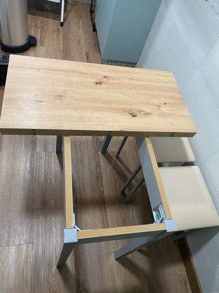 Mesa Cocina Extensible con Bancos