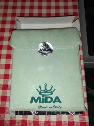 Portabiglietti legno e argento 925%