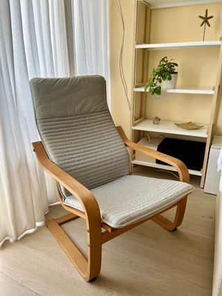 Sillón Mecedora IKEA Madera Tela