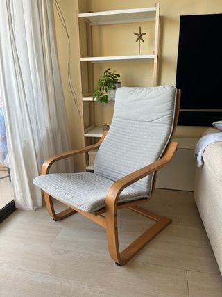 Sillón Mecedora IKEA Madera Tela