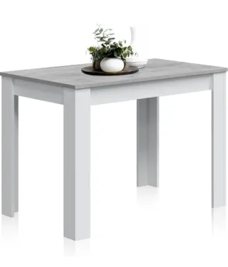 Mesa Auxiliar Habitdesign Gris y Blanca