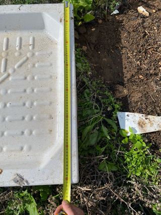 Plato de ducha cuadrado blanco