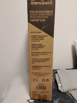 Estufa Gas Butano Mercalor Precintada nueva