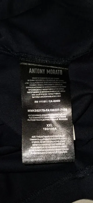 Camiseta Antony Morato azul oscuro Talla XXL