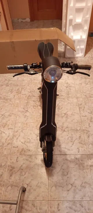 Bicicleta Eléctrica Plegable Negra