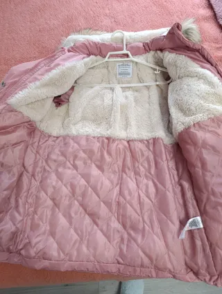 Abrigo niña rosa talla 14-15