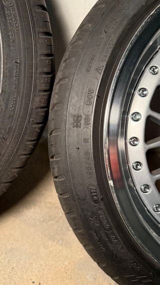 Llantas 16” estilo BBS + Michelin (BMW E30)