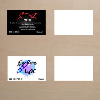 ETIQUETAS Y TARJETAS DE VISITA PERSONALIZADAS