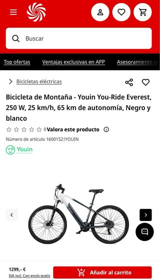 Bici Eléctrica EN CAJA SIN ABRIR