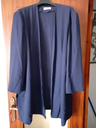 Conjunto blusa y levita azul Leld-Fort