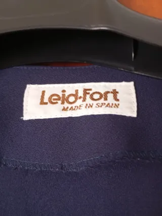 Conjunto blusa y levita azul Leld-Fort