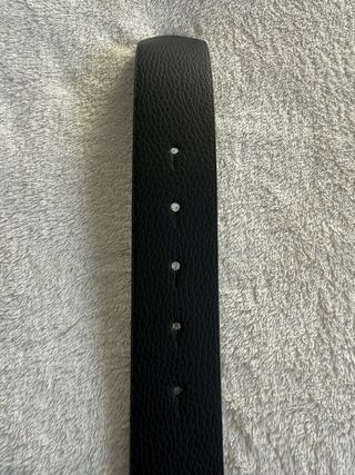 Cinturón Salvatore Ferragamo Negro Hebilla Plata