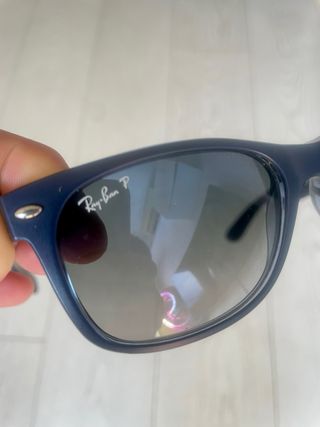 Ray-Ban New Wayfarer Polarizadas Azul Mate