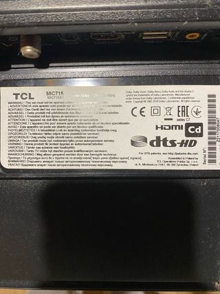 Televisor TCL 55 Negro