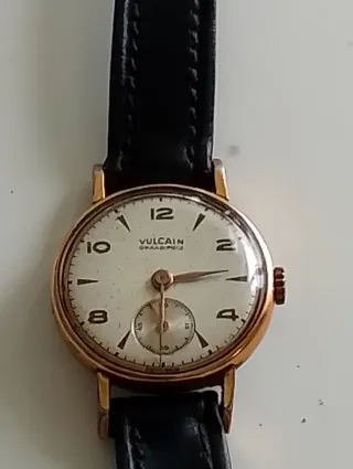 Reloj Vulcain Grand Prix Años 40 Oro Blanco