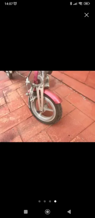 Bicicleta Plegable Plata