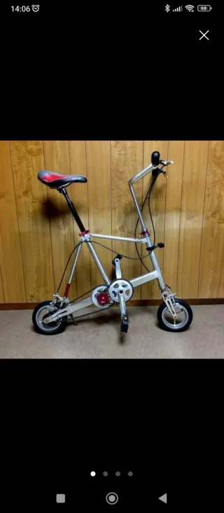 Bicicleta Plegable Plata