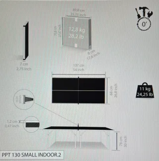 Mesa de ping pong pequeña PPT 130