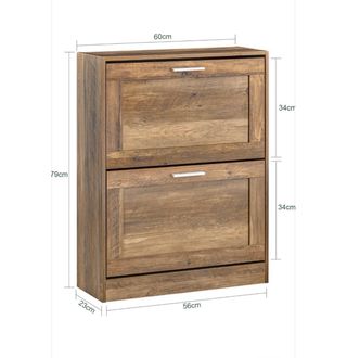 Zapatero madera marrón nuevo