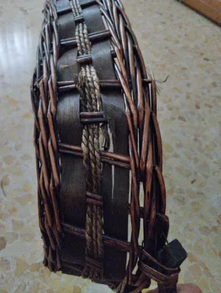 Cesta decorativa mimbre