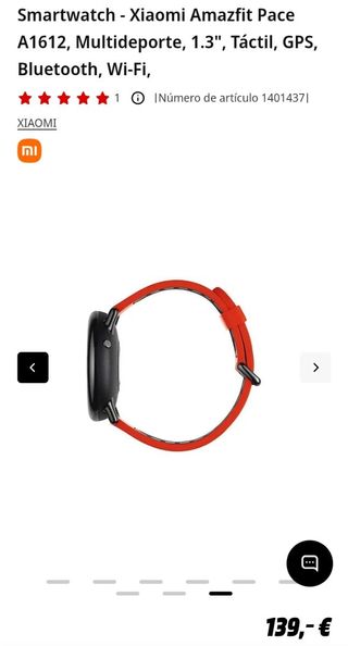Smartwatch - Xiaomi Amazfit Pace A1612, Multidepor