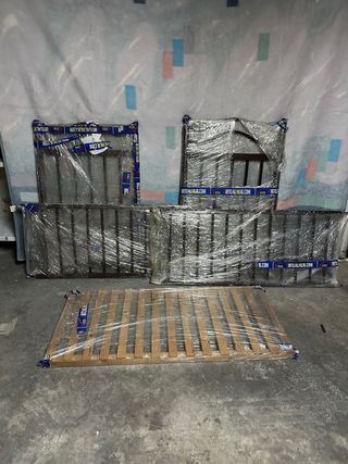 Cuna de hierro forjado lacado