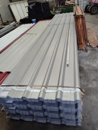 Chapas metálicas trapezoidal 6 metros nuevas