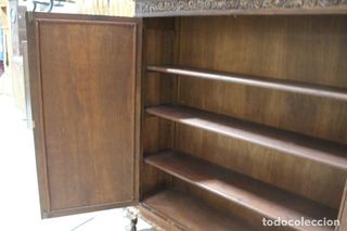 Librería Despacho escudo Sevilla tallado Siglo XIX